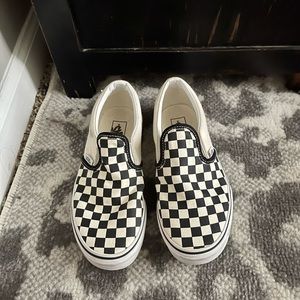Girls Checkered Vans